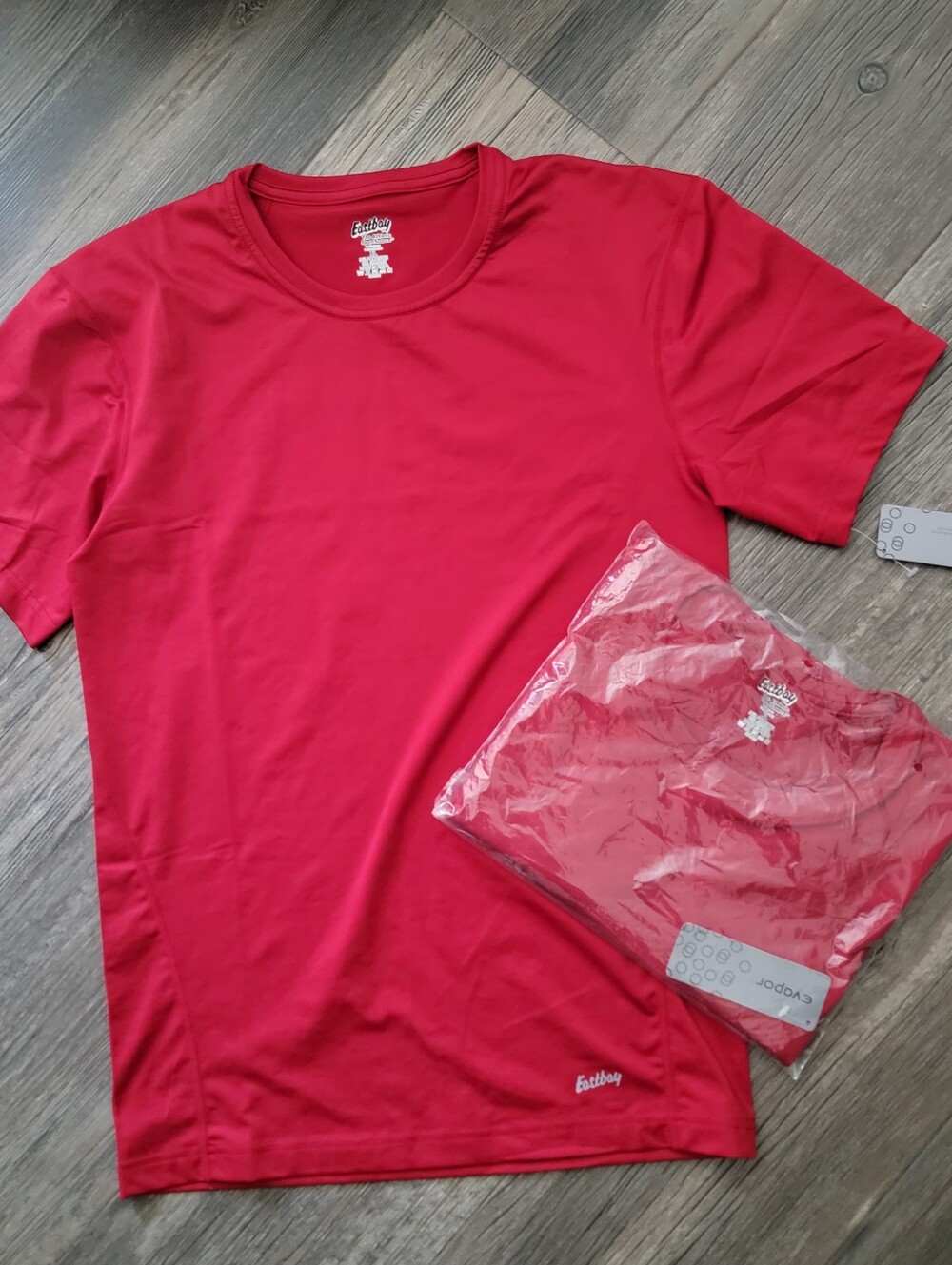 Eastbay compression Red Short-Sleeve Crew Tee - Includes 2 t-shirts